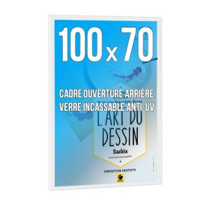 DECO-Rahmen 70x100 cm Farbe WEISS