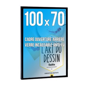 DECO-Rahmen 70x100 cm Farbe SCHWARZ