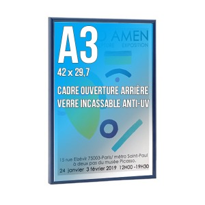 Rahmen DECO A3 Farbe BLAU