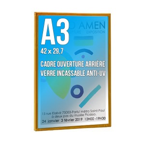 Rahmen DECO A3 Farbe GOLDEN