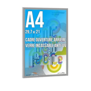 Rahmen DECO A4 Farbe ALU ANODISE