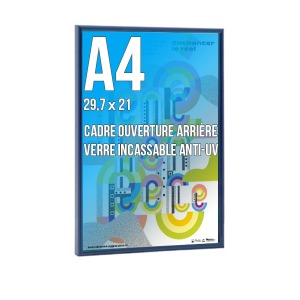 Rahmen DECO A4 Farbe BLAU