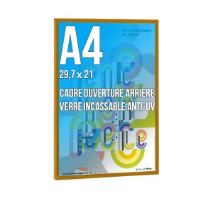 Rahmen DECO A4 Farbe GOLDEN