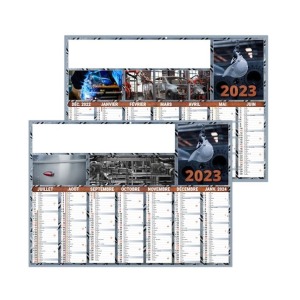 Flexibler Bankkalender metal