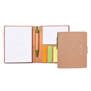 Selbstklebendes Notizbuch mit Stift