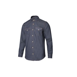 Denim Stretchhemd Mann - -