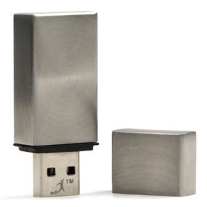 USB-Flash-Laufwerk aus gebürstetem Metall - caroline