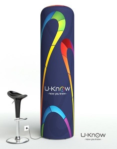 Säule 220x60cm mit integriertem Inflator