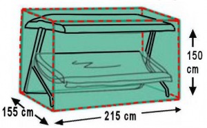 Housse balancelle Polyéthylène 150 x 155 x 215 cm
