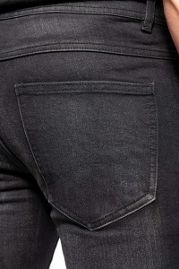 Schwarze Basic-Jeans 