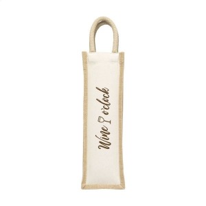 Flaschenhaltertasche aus Jute