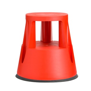 Trittleiter - Hocker 2 Stufen ROT