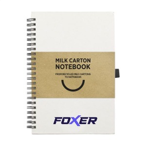 Milk-Carton Wire-O Notebook A5 Notizblock