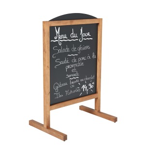 Schiefertafel Vertical Magnet H.78xB.60 cm Holzfüße