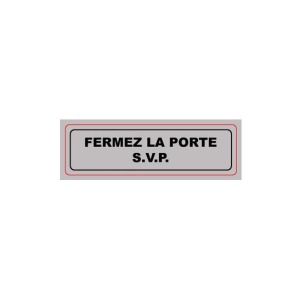 Schild Signa Plexi 170x50 mm SCHLIESSEN SIE DIE POST SVP (S.2A)