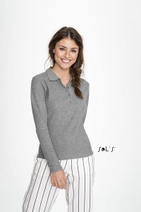 Polo-Shirt Frau weiß 210 g sol's - podium - 11317b