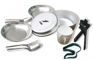 Aluminium-Pfadfinderkantine 2 Personen Aluminium 82 mm ø 170 mm