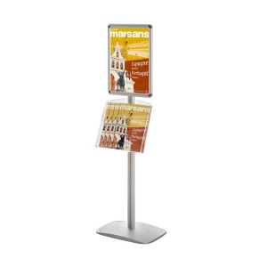 Display Nachrichtenhalter Cadro-Clic A4 + 2 Regale