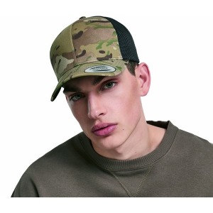 Retro Trucker Multicam® - Mütze im Trucker-Stil in Camouflage-Optik
