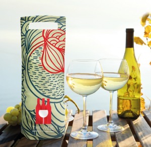 Flaschentasche aus Telia-Gewebe