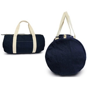 Polochon-Tasche aus Jeansstoff