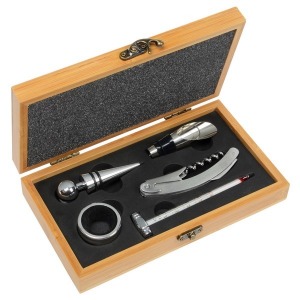 Bambus-Genuss-Wein-Set