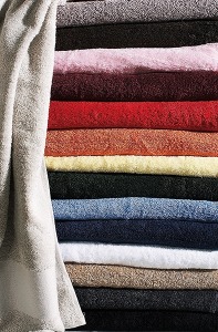 Handtuch weiß kariban - 50 x 100 cm -.