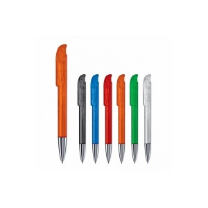 Atlas-Kugelschreiber mit transparenter Metallspitze