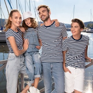 Fashion T-Shirt Malfini Marinière Mann - MALFINI