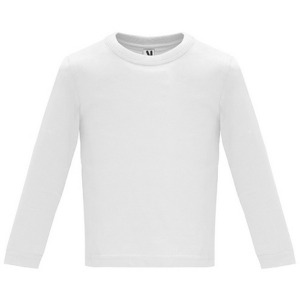 Langarmshirt, speziell für Babys, gewebt aus feinem Jauge für ein kompaktes Aussehen BABY L/S (Balnc)