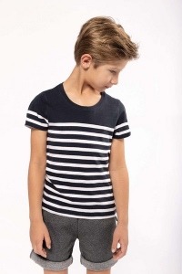 Marine T-Shirt Rundhals Bio Kind