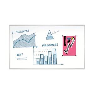 Wandbild Weiß lackiert 45 x 60 cm Alu-Rahmen