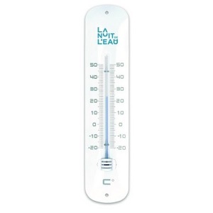 Thermometer aus lackiertem Metall 30cm