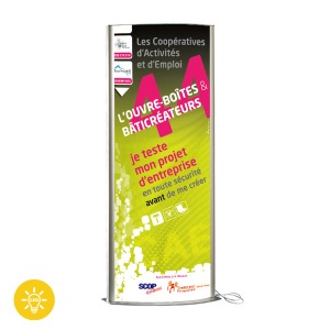 Totem Leuchtend doppelseitig 1700 x 800 mm (2 Pakete)