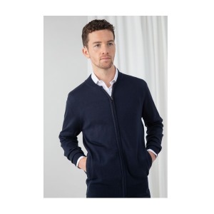 Unisex Knitted Bomber Jacket - Weste im Bomberstil