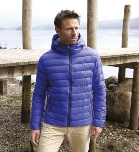 Zweifarbige wattierte Jacke