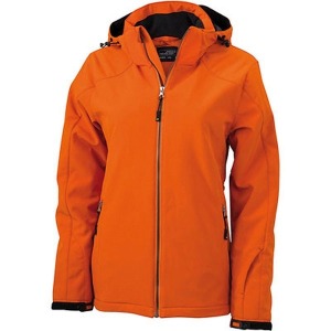 Softshelljacke mit abnehmbarer Kapuze, Damen