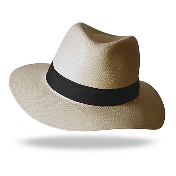Hut aus ungebleichtem papier borsalino (maßanfertigung)