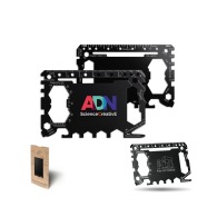 Carte outil multifonction en acier inoxydable