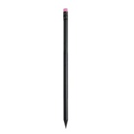 Crayon à papier noir cylindrique avec gomme coloré