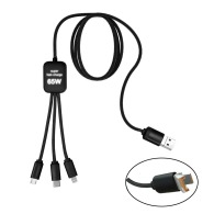 Câble dual 65W 5-en -1