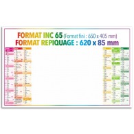 Calendrier bancaire 4 saisons effaçable