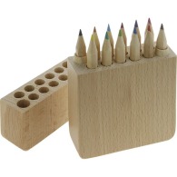 PAQUET 12 CRAYONS EN BOIS DE COULEUR