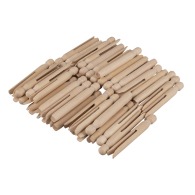 pince à linge ronde à tête ronde, 11 cm, 50 pièces