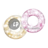 Transparente aufblasbare Schwimmring mit Glitzer MIX 119cm