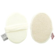 Éponge de bain massage couleur naturelle 15x11cm