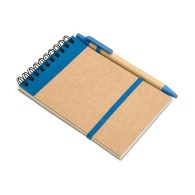Recycelter spiralnotizblock mit stift picture