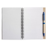 Recyceltes spiralnotizbuch mit stift picture