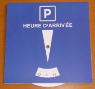 Europäische parkscheibe für die blaue zone picture