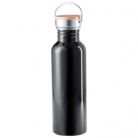 800ml metallkolben mit bambusstopfen picture